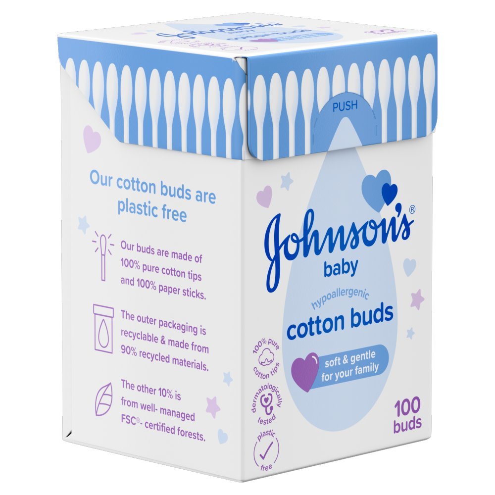 Johnson's Baby Cotton Buds 100 Pieces - Image 3