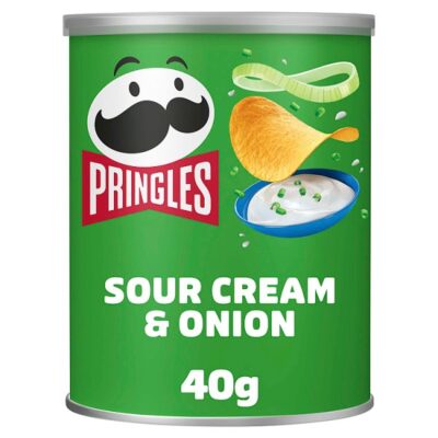 Pringles Sour Cream & Onion Sharing Crisps-40g