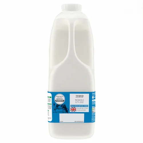 Milk,whole milk,skimmed milk.